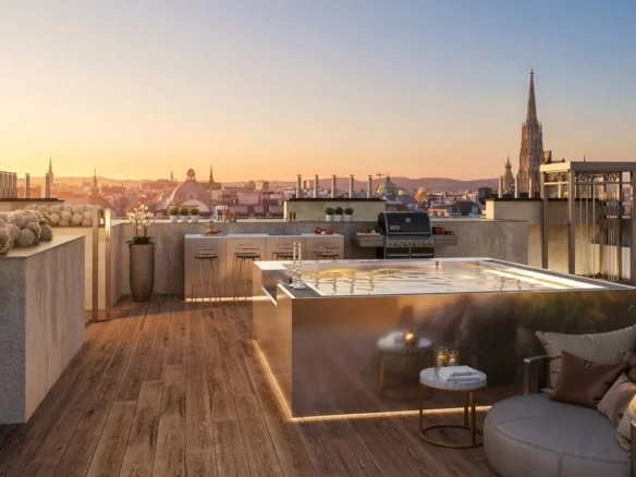 Dachterrasse Morgenstimmung