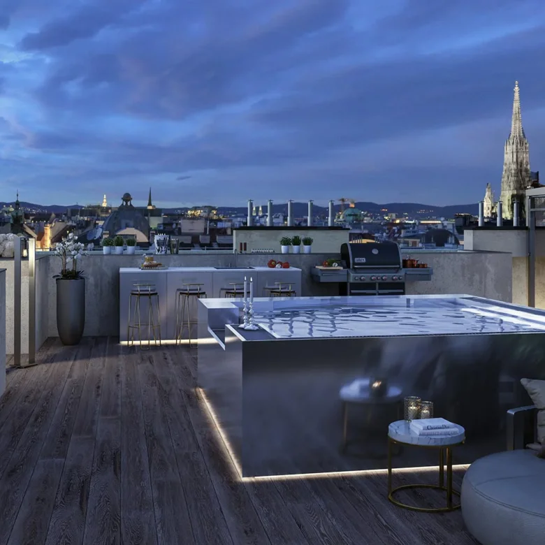 Dachterrasse/ Symbolbild
